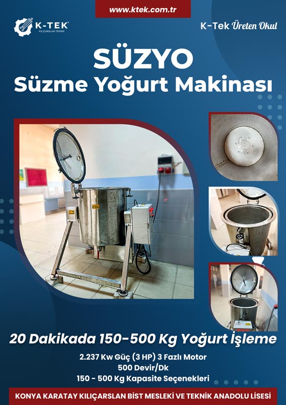 K-TEK SÜZYO Süzme Yoğurt Makinası Tanıtımı